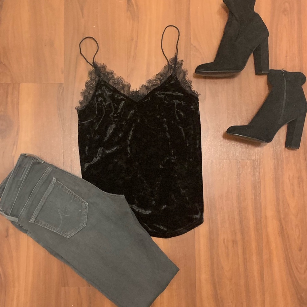 Kimchi Blue Lace and Velvet Camisole